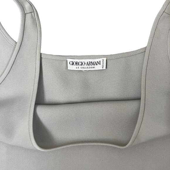 Giorgio Armani Gray Sleeveless Scoop Neck Pullover Tank Top - Size 28 - Picture 7 of 10
